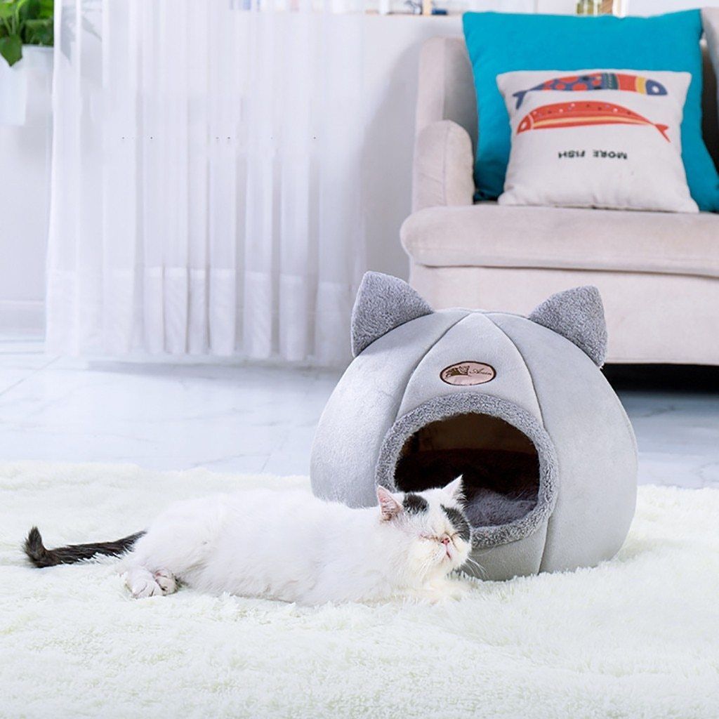 ComfyHouse™ - Niche pour chat ultra confortable - Tout Félins